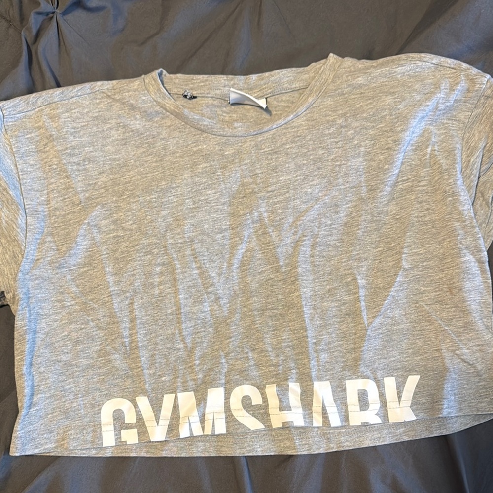 Gymshark Heather Gray Logo Tee
